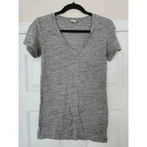 PINK Victoria's Secret Heather Gray V-Neck Tee